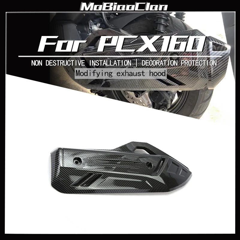 

For Honda PCX160 PCX 160 125 PCX125 2021 - 2023 Motorcycle Exhaust Muffler Pipe Heat Shield Thermal Insulation Cover