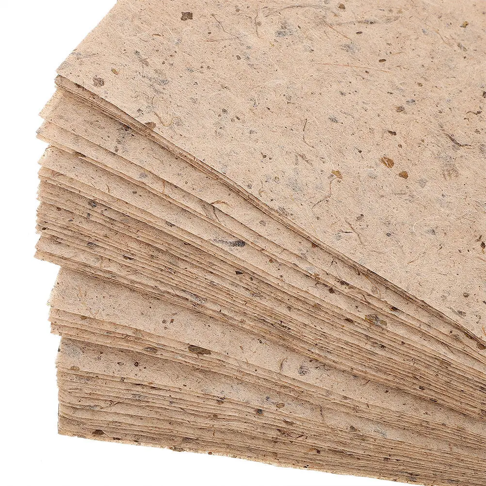20Pcs Textured Bark Paper Sheets Handmade Eco Conscious Vintage Decoupage Paper for Card Making Painting Calligraphy
