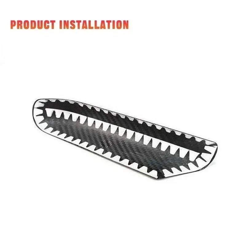 For MINI Cooper S SE J01 Real Dry Carbon Fiber 2024-25 Center Console Lower Cover Interior Modification Accessories Trim Cover