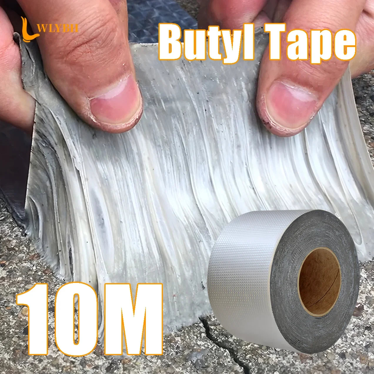Aluminum Foil Butyl Tape–Self-Stick Waterproof Sealing Tape for Roof Leaks, Wall Cracks, Pipe Joints, DIY Home & Auto Repair