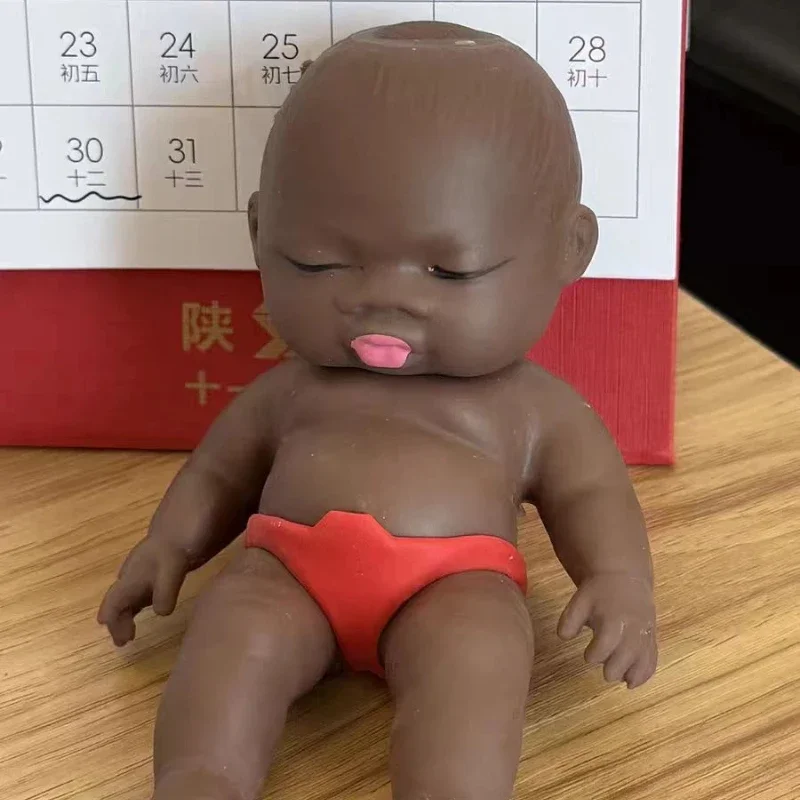 

Decompression Black Doll Pinch Fun African Palm Small Doll Strange Interesting Funny Ugly Doll Ventilatory Toy Children's Toys