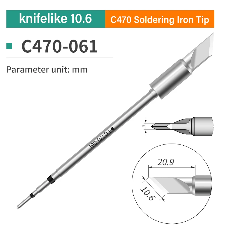 1pcs C470 Series Soldering Tips Compatible with JBC C470 Soldering Iron Station