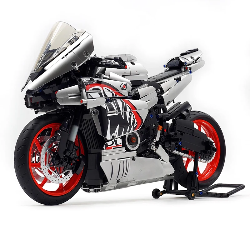 En STOCK ciudad técnica X6601 motocicleta vehículo deportivo bloques de construcción 1:5 motocicleta DIY Super coche ladrillo juguetes niño regalo de Navidad