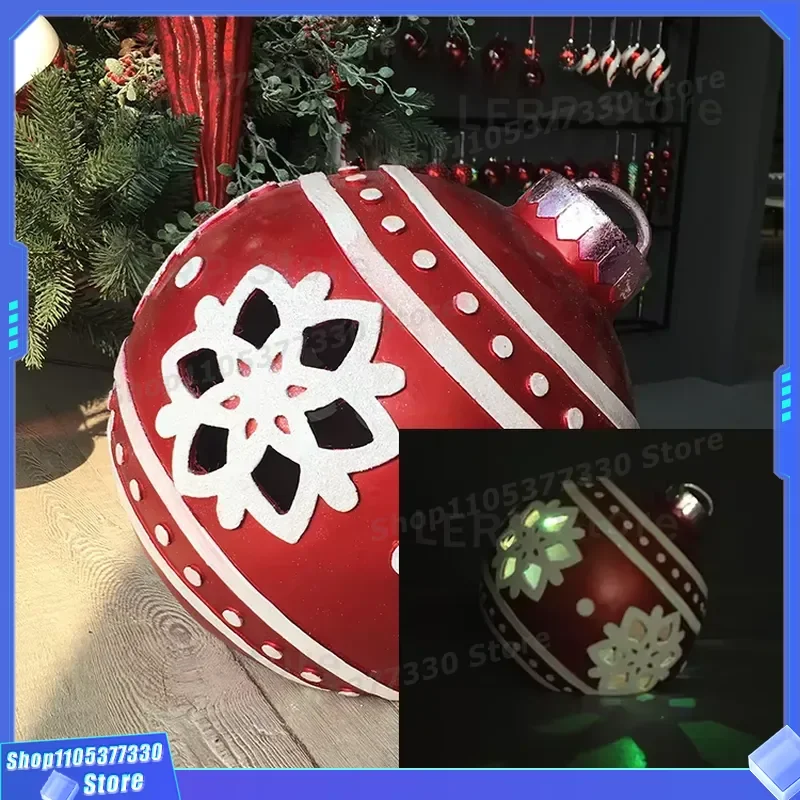 Large Custom Resin Christmas Tree Ornament Ball Professional Commercial Interior Decoration Hanging Bauble for Holiday Party