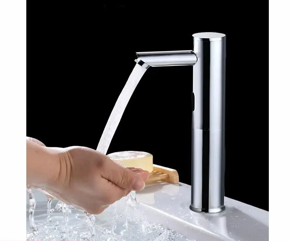 

Hands-Free Bathroom Sink Faucet with Auto Sensor – Touchless Water Tap for Hygiene
