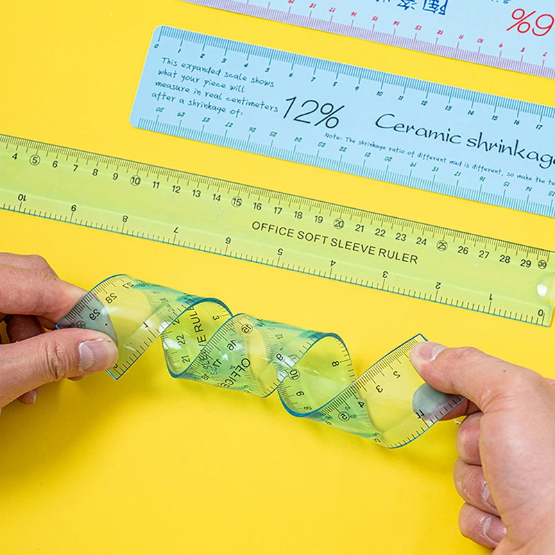 Ceramic Shrinkage Scale Set Plastic Soft Ruler Multifunctional Drawing Measurer Pottery Tools