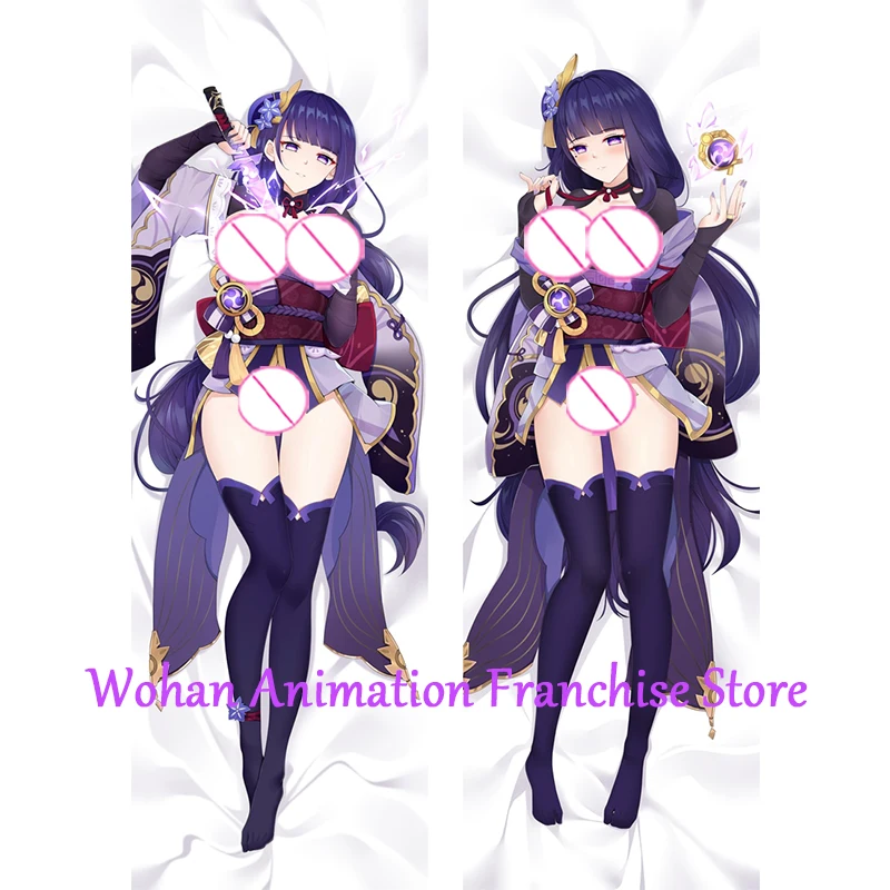 

Dakimakura Anime Pillow Cover Genshin Baal Halloween Christmas Decoration Double-sided Print Life-size