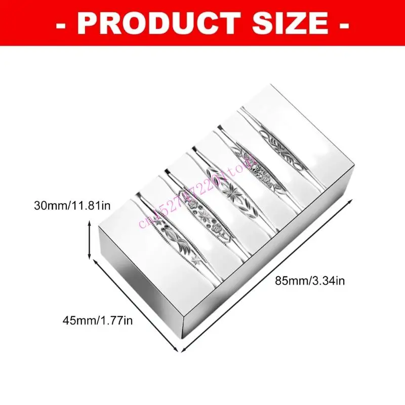 M76B Efficient Steel Jewelry Tool Steel Texture for Star Pattern Engraving on Rings Facilitating Quick Crafting Processes