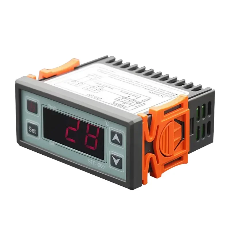 5 Buah STC-200 Pengendali Suhu Termostat Digital Pengendali Pemanas Pendingin Komputer Mikro AC220V