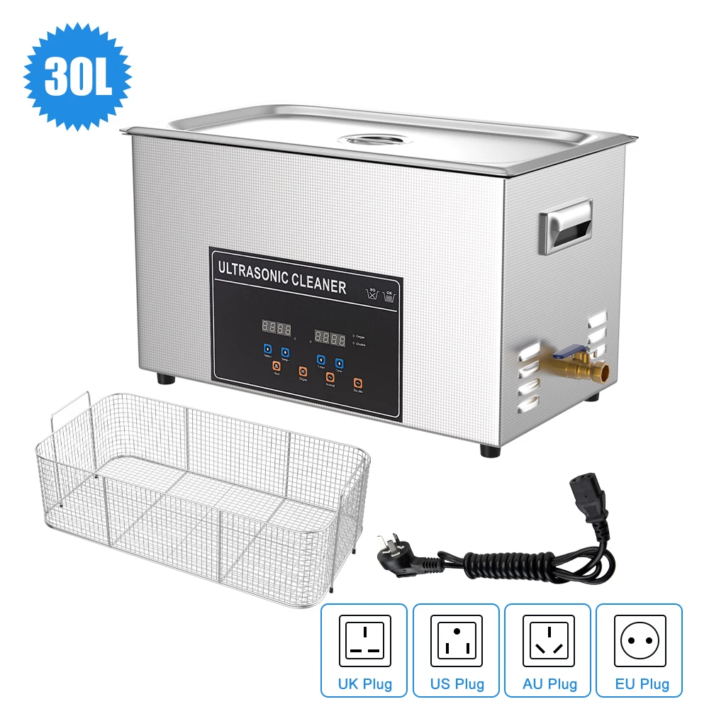 30l Long Ultrasonic Cleaner Automotive Dentures Motherboard Cleaning Machine 30 l Ultra Sonic Cleaner 110v 220v Ultrasound Bath