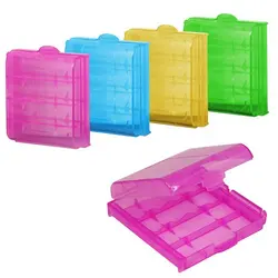 Case For 18650 16340 Battery PVC Hard Plastic Battery Storage 5 To 7 Battery Case Holder Box Batteries AA To AAA 14500 10440