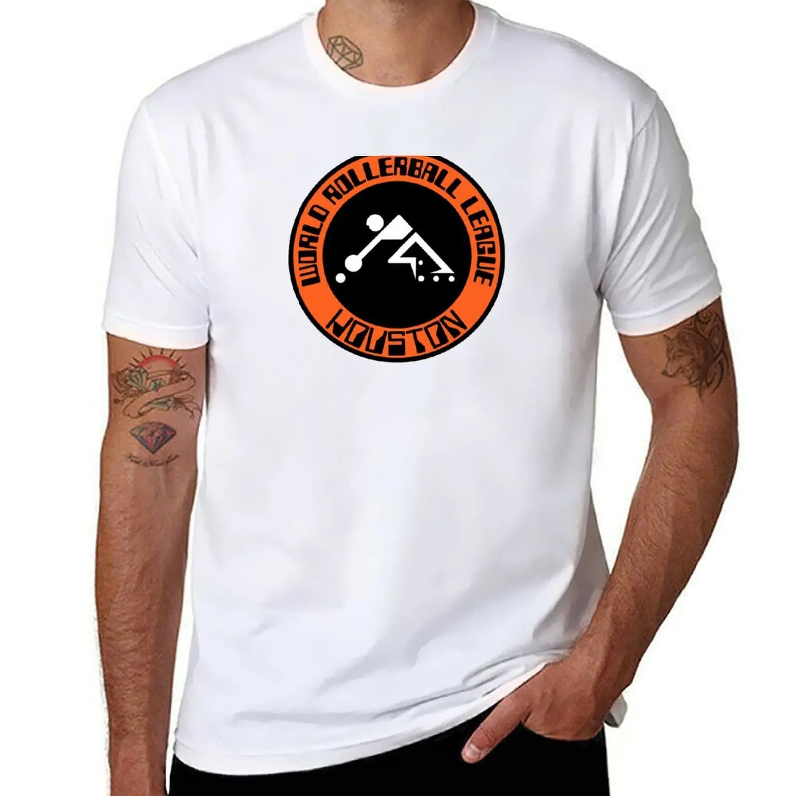 

Houston - Rollerball (Rollerball) World League T-Shirt Large Size Loose Casual Tee