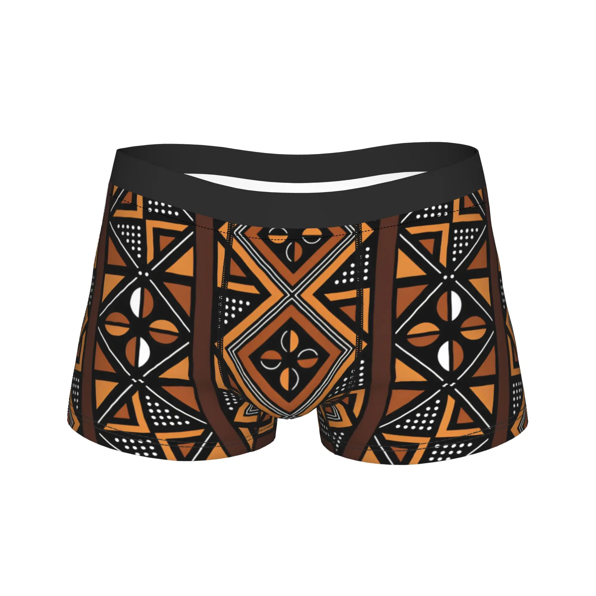 African Tribal Patterns Underwear  Men Boxer Brief Comfortable Boxershorts Trenky Printed Large Size Underpants