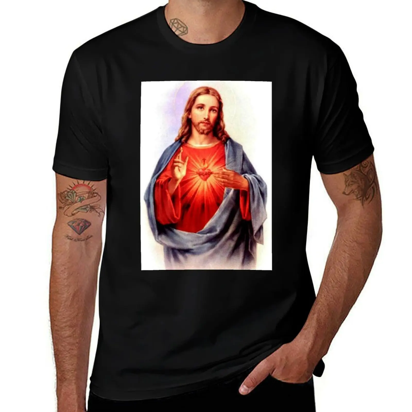 

Sacred Heart of Jesus T-Shirt t shirt man cotton man t shirt cotton T-Shirt