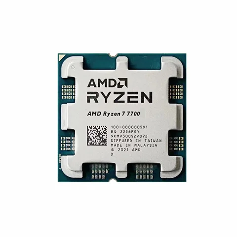 AMD Ryzen 7 7700 R7 7700 4.5 GHz 8-Core 16-Thread CPU Processor 5NM L3=32M  Socket AM5  Sealed Without cooler