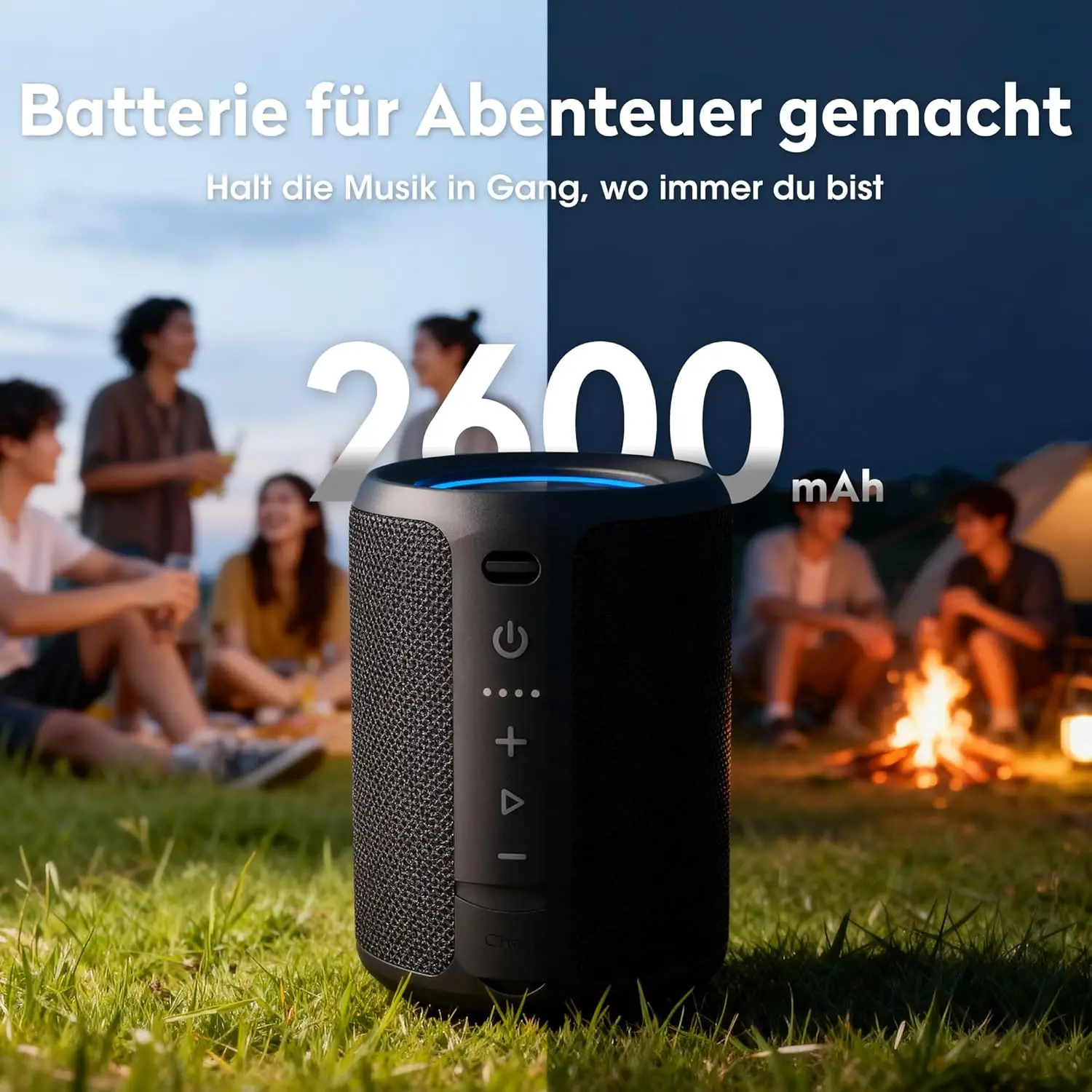 OHYAO X2 Mini Bluetooth-Lautsprecher mit Lauterer Tonlage & Verbessertem Bass IPX7 Wasserdicht Kabelloser Bluetooth 5.3 Tragbarer Musikplayer – Detail 12