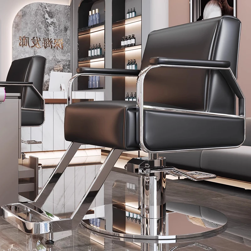 

Exquisite Fashion Barber Chairs Modern Classic European Glamour Salon Chairs Trendy Versatile Bancos Con Ruedas Salon Furniture