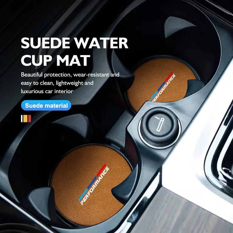 For BMW Car Interior Coasters Water Cup Slot Non-Slip Mat Shockproof Pad 1 2 3 5 7 Series X1 X2 X3 X4 X5 X6 G20 G30 G11 G12 - view 2