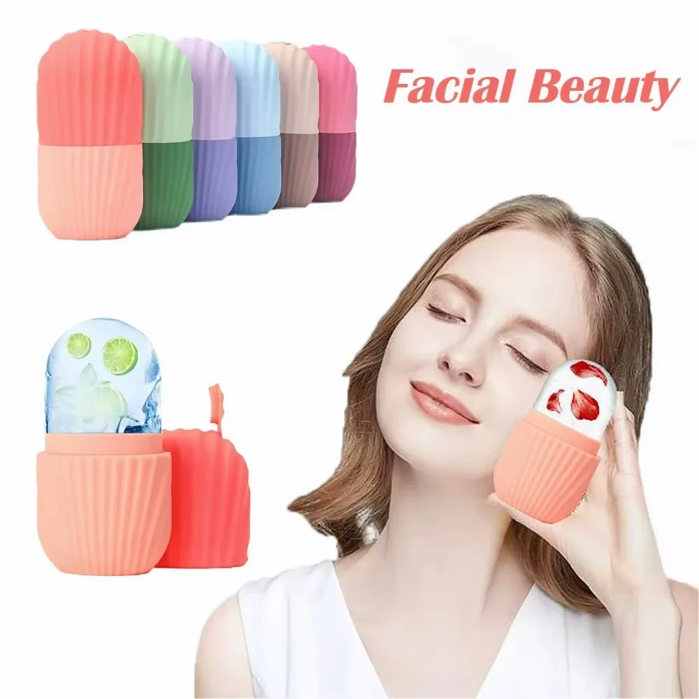 

Ice Face Roller Silicone Face Lifting Contouring Tools Ice Cube Trays Ice Globe Balls Eye Facial Massager Beauty Skin Care Tools