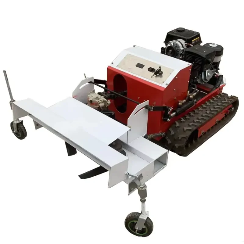 Lawn Mower with Crawler 4 Stroke Grass Trimmer Brush Cutter for Mountain Jungle