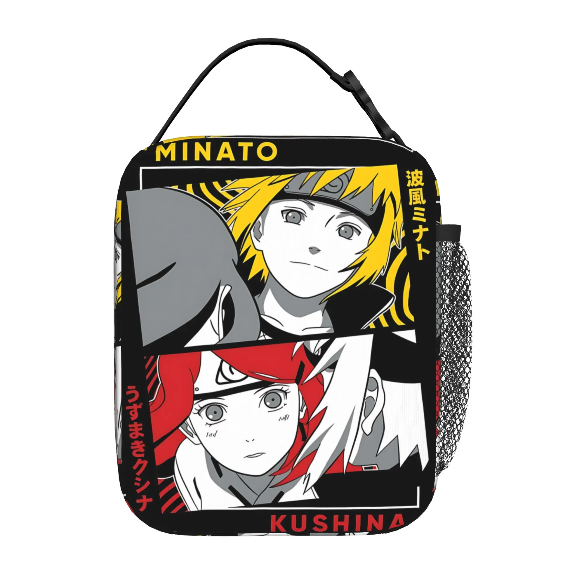 Naruto anime comic Insulated Lunch Bag Meal Pack Rice Bag  bolsa Student Bento Lunch Handbag Insulation