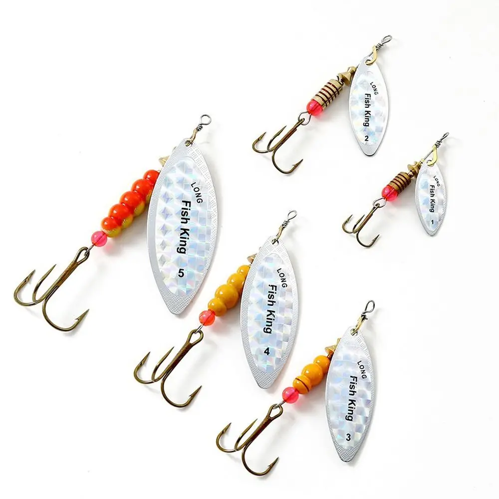 Fishing Accessories 4.5g/7.0g/12.5g/17.4g/27.1g Spinner Lure Bait Pesca Wobblers Spoon Lures with Hooks Sequin Hard Bait Bass