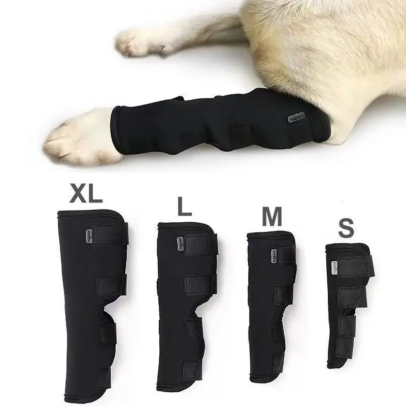 Post-surgery recovery knee braces for pets, outdoor knee protectors for dogs, pet joint sleeves