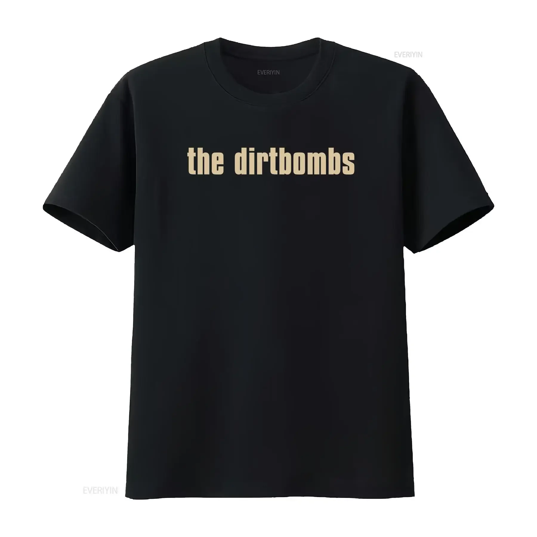 THE DIRTBOMBS Vintage Tour T-Shirt im Retro-Stil der 90er und 00er Jahre, schwarzes LP-Design, Y2K Garage Rock Sonics Tribute, Vintage-Stil, leicht gewaschen