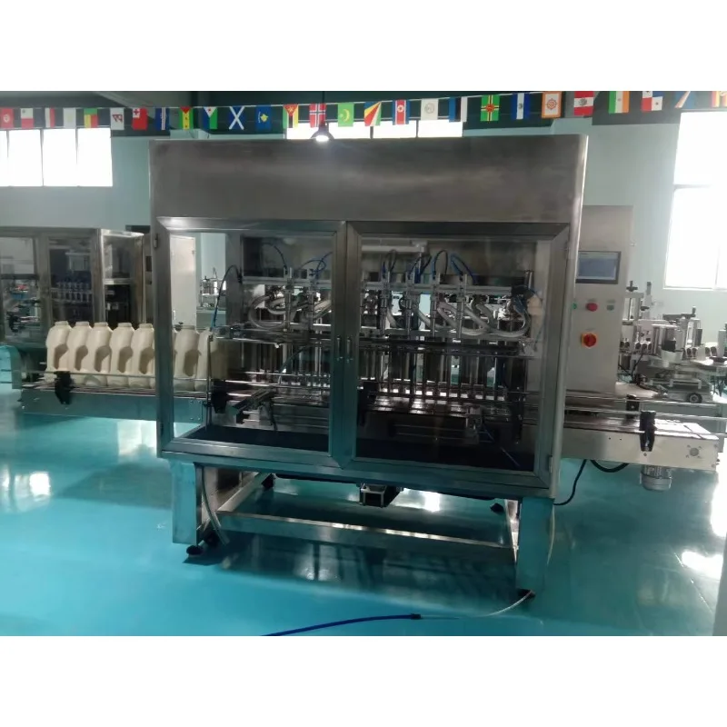 Full Automatic Electric Glass Bottle Washer Fluid Detergent Foaming Liquid Filling Machine High Speed Liquid Packaging Equipment