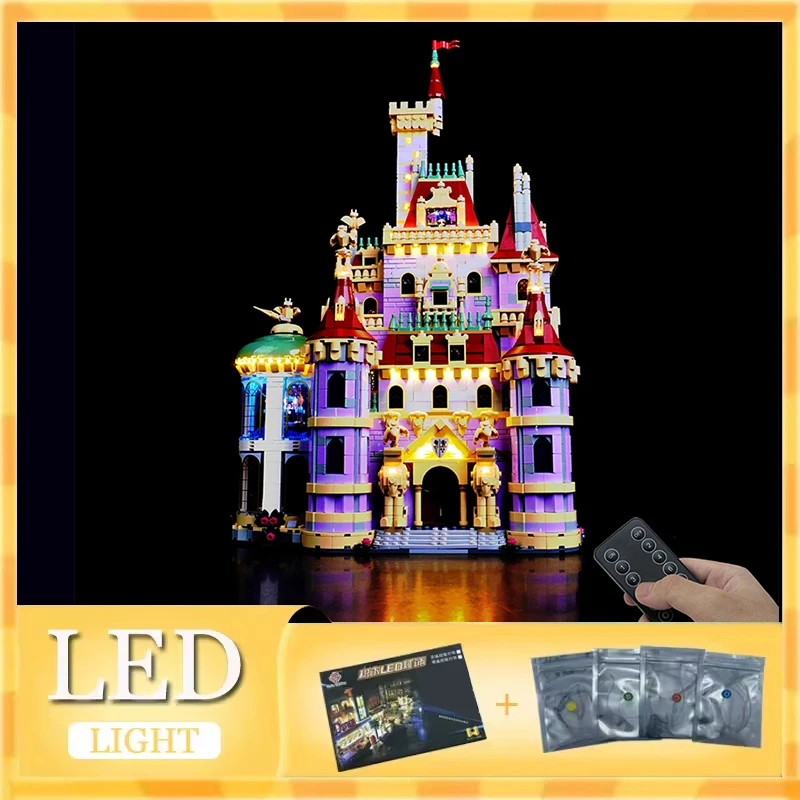 

Комплект радиоуправляемых светодиодных фонарей своими руками для LEGO 43263 «Красавица и чудовище» (только светодиодный светильник, модель без блоков)