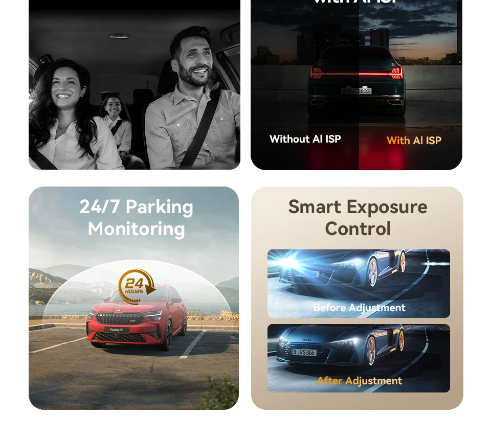 【New】DDPAI Z60Master Dual Dash Cam 4K+2K 2/3 Channel Front and Rear HDR Night Vision WiFi6 GPS ADAS Dash Camera DVR Car Dashcam