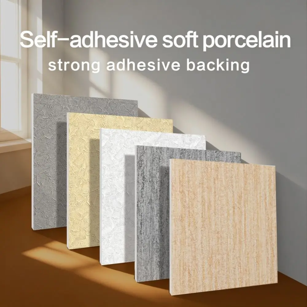 Waterproof Self Adhesive Tile Wall Stickers Heat-resistant Wear Resistant Wallpaper Stain Resistant DIY Stone Texture Tile