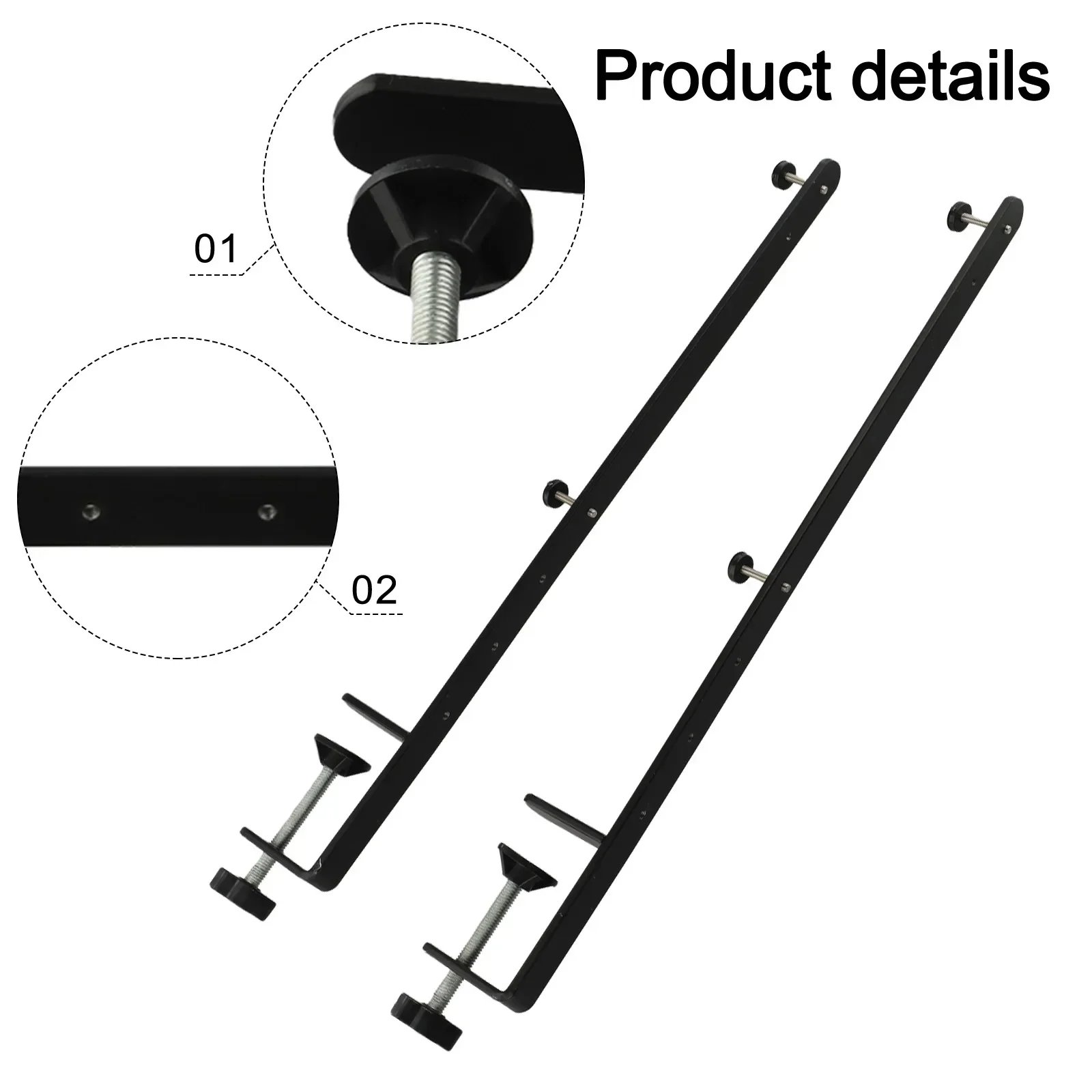 Desktop Fixing Bracket Extended Desk Clamp Robust Size Specifications Versatile Functionality Robust Metal Clamp For Heavy Items