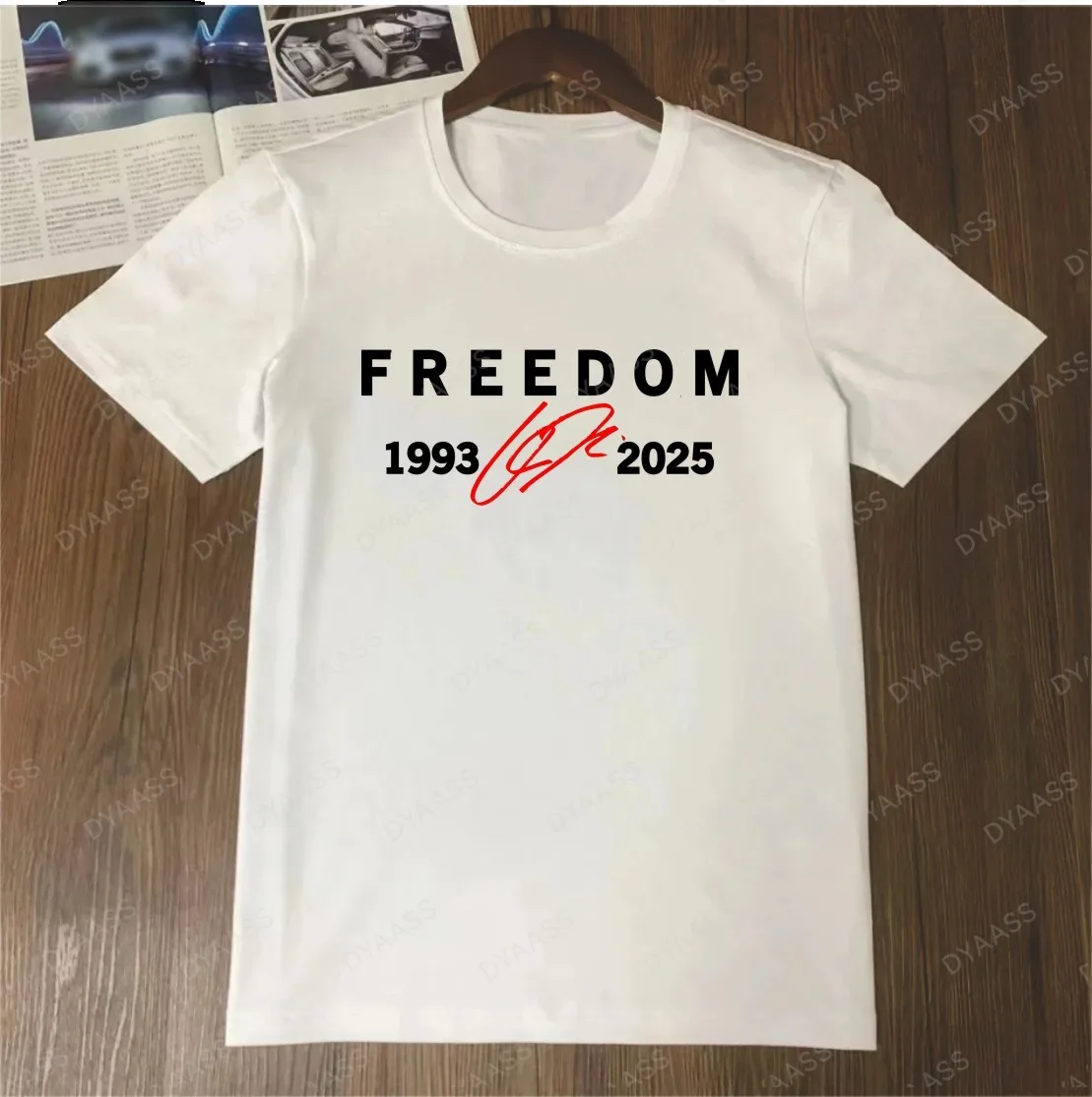 伝説のチャーリー・カーク Tシャツ 半袖 ピュアコットン ストリートスタイル 人権をテーマにしたトップ ラウンドネック ユニセックス オーバーサイズサイズ