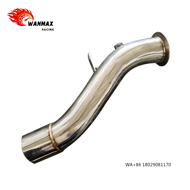 

Polished Downpipe for F20 F21 135i 135ix N55 Engine High Flow Catted Exhaust Front Pipe Performance Upgrade