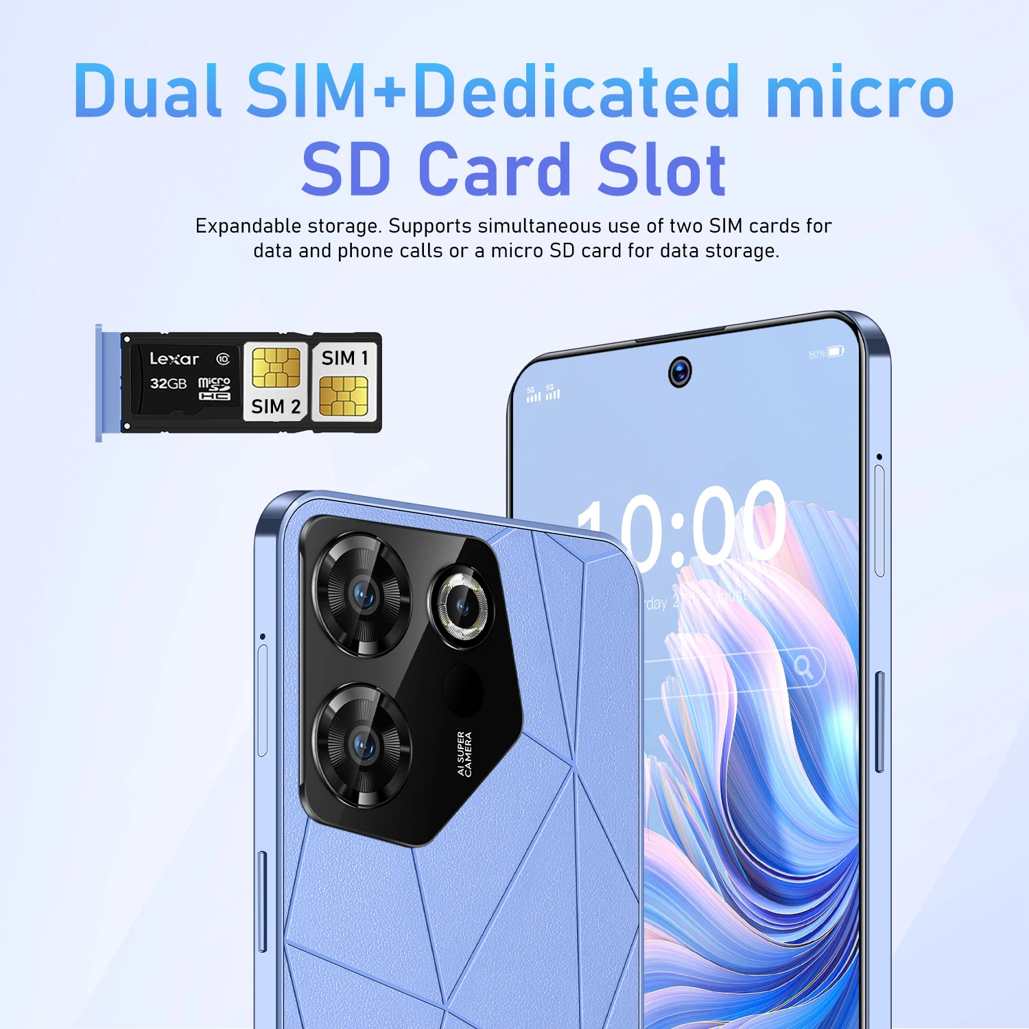 2026 Hot Sale High Quality C20 Pro 5G original intelligent dual card dual standby system 7800mAh battery global version