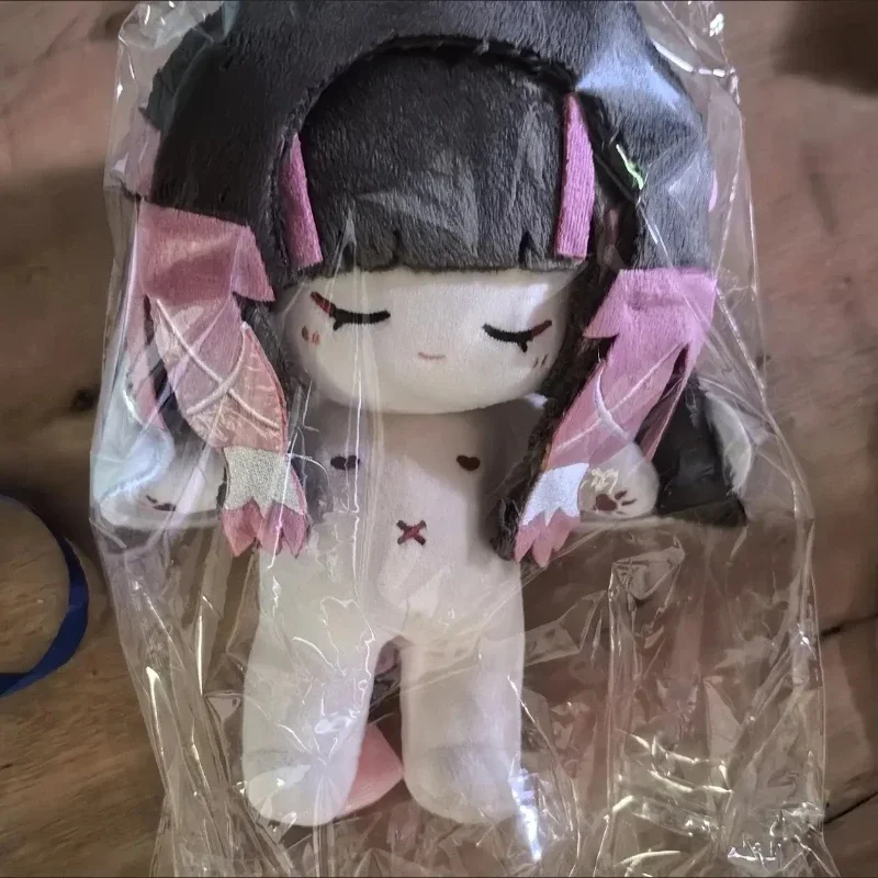 20cm Anime juego Genshin Impact Damselette Kawaii Cosplay cuerpo  muñeca  algodón con esqueleto Columbina peluches suaves figura