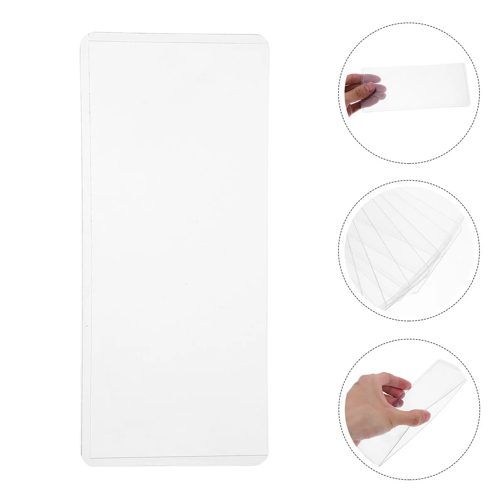 

12 шт. прозрачных защитных чехлов для банкнот из ПВХ, влагостойкие пакеты для хранения бумажных денег