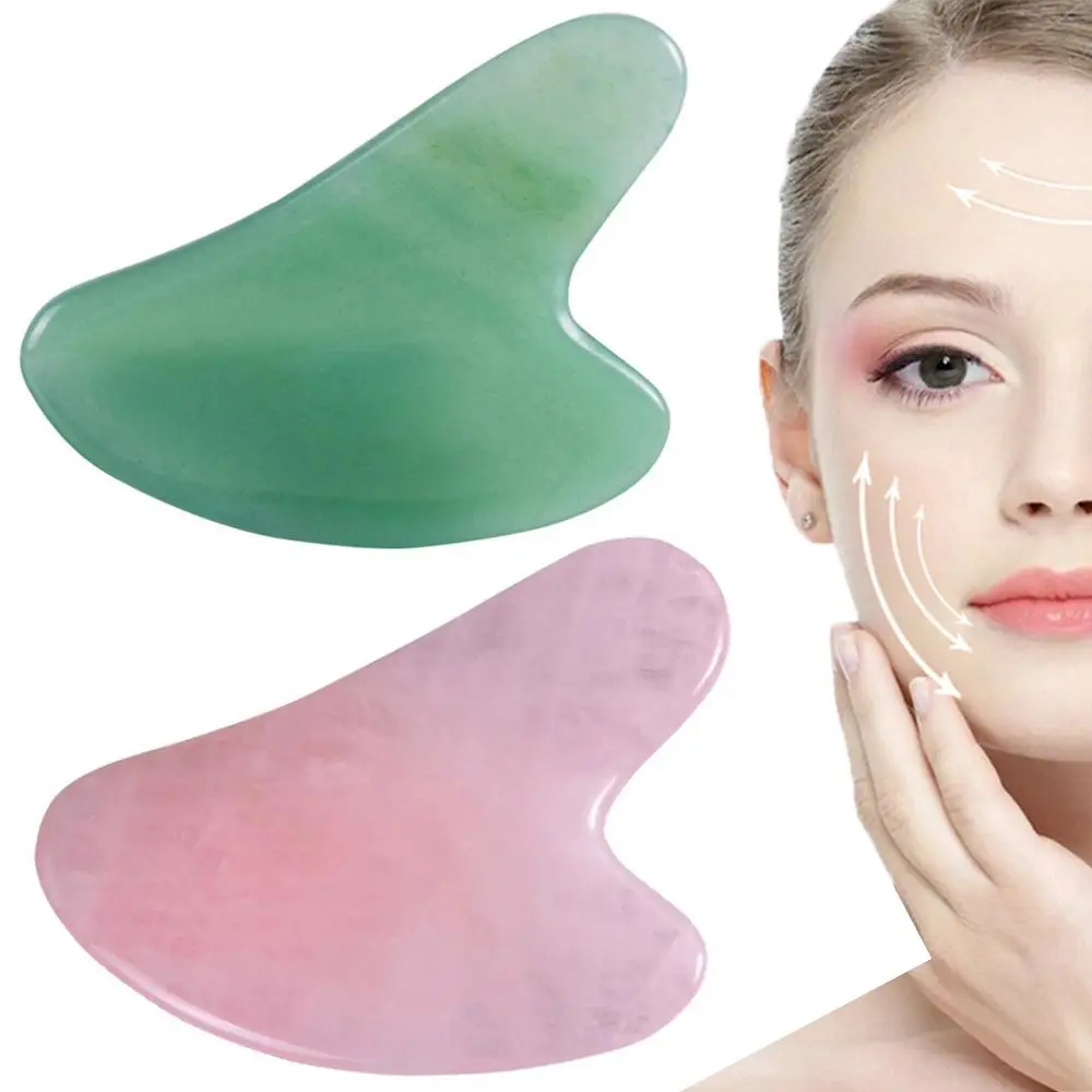 Natural Pressure Therapy Facial Lift Relaxation Quartz GuaSha Board Jade Massager Health Care Massager