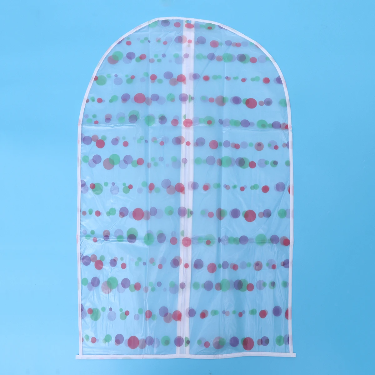 

Waterproof Clothes Cover Garment Suit Storage Bag Transparent Environmental Protection Material Metal Zipper Washable Size S