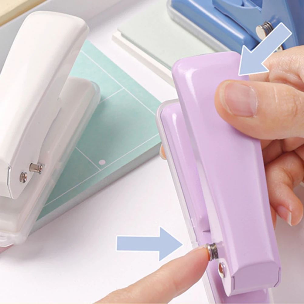 Outil de perforation de trous en métal, perforateur de papier mignon à 1 trou, perforateur de trous ronds portables, perforateur de grande capacité pour papier de scrapbooking