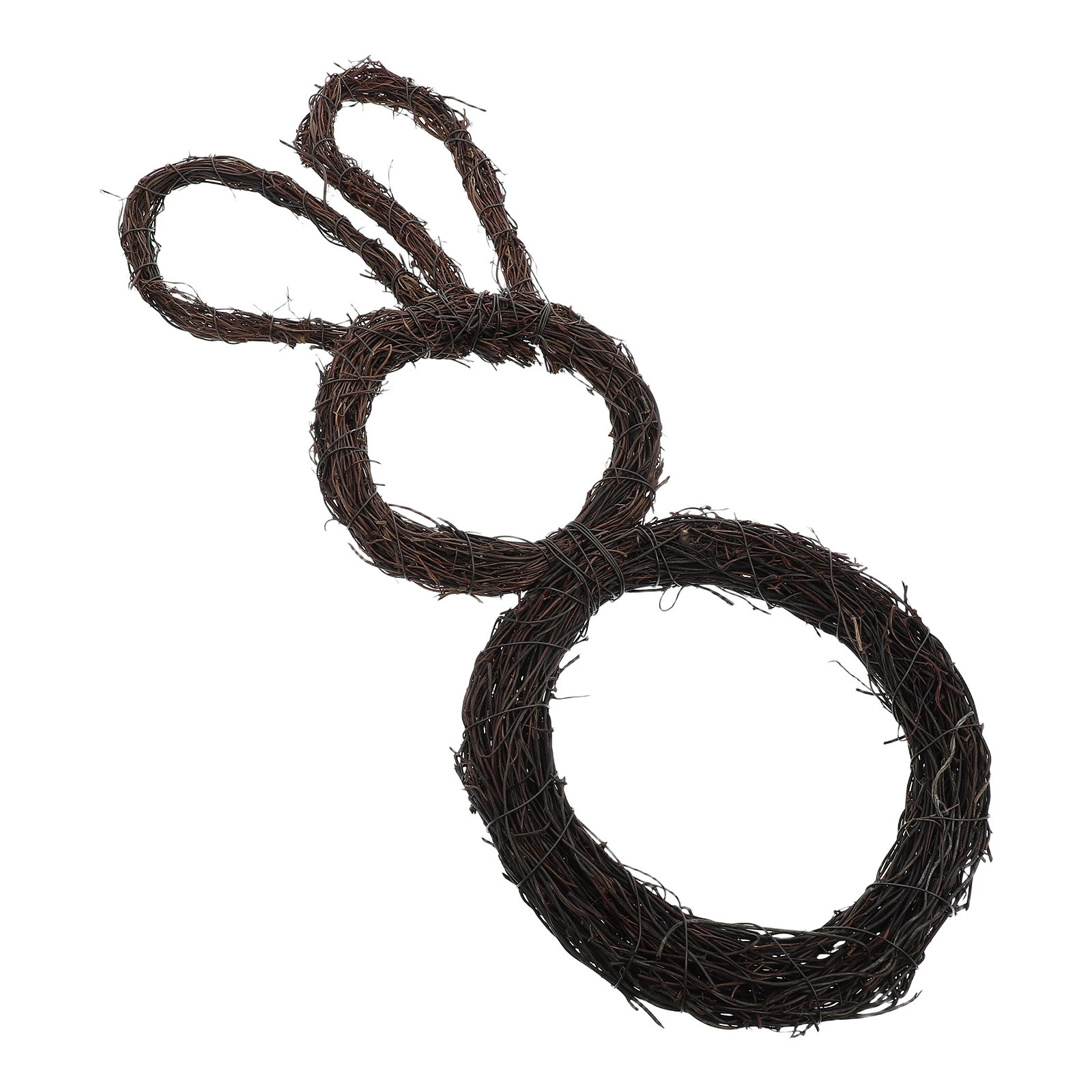 

Rabbit Rattan Wreath DIY Vine Ring Hand Woven Natural Branches Easter Bunny Decorations Festive Home Garden Hang Wall Door Frame