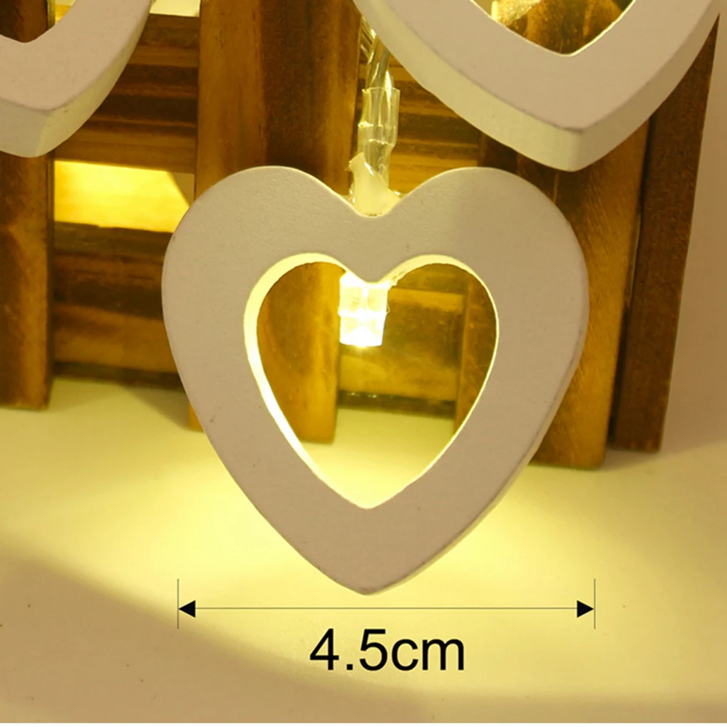 Wedding String Light With Battery Operated Wooden String Lights Party Essential Party Decor Lights