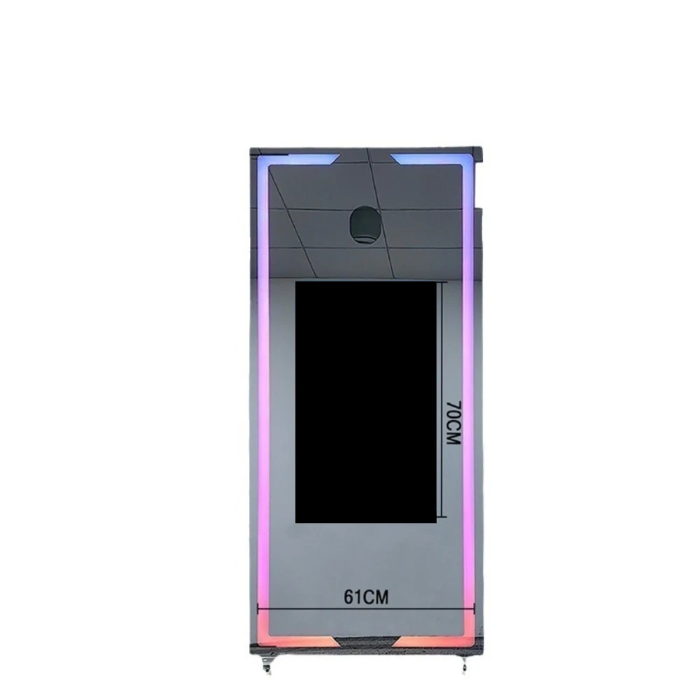 Portable Interactive Mirror Photo Booth Multi Function Self Taking Device for Commercial Rental