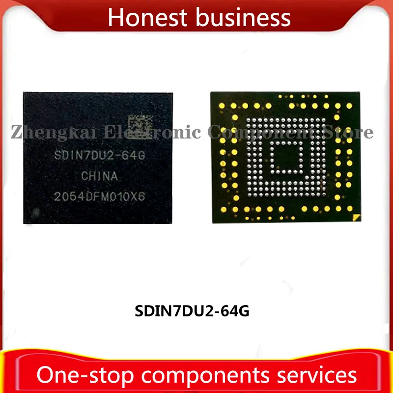 SDIN7DU2-64G 100% Working 100% Quality eMMC BGA153 64Gb Chip Mobile Phone Hard Disk Memory Computer Storage SDIN7DU2 64G