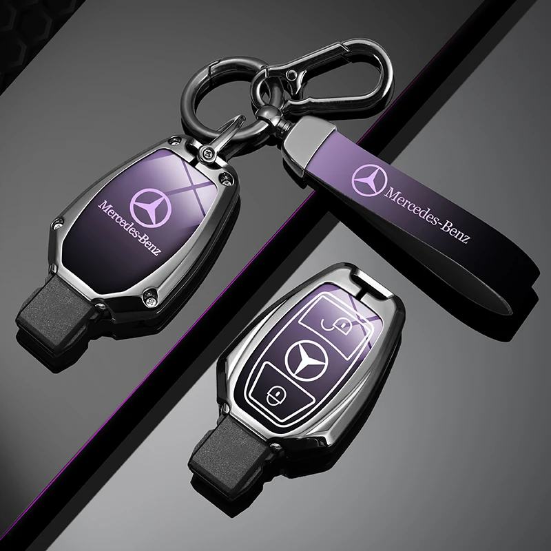 

Car Key Case Full Cover Protection Shell For Mercedes Benz A B C E Class GLS GLA GLK GLC CLS CLA AMG W204 W205 W212 W463 W176