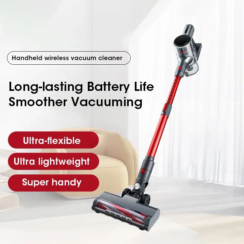 Handheld Wireless Vacuum Cleaner 9.5kPa Suction Power Multi-functions Electric Vacuum Sweeper Home Car Remove Mite Dust Cleaner