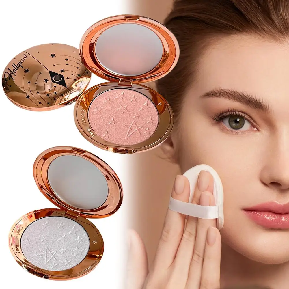 フェイシャルコンタリングパウダー スターライトハイライトコンタリングパレット オイルコントロール 長持ちメイク マット仕上げ 毛穴レスメイク