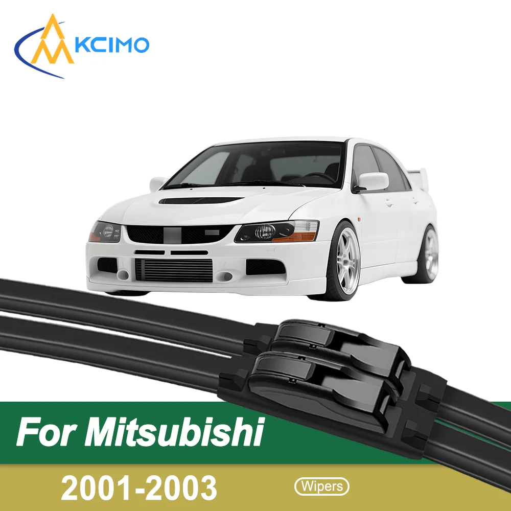 

Crystal Clear Vision 2-Pack Wiper Blades for Mitsubishi Lancer Evolution CT9A 2001-2003 | All-Season Durability | Streak-Free