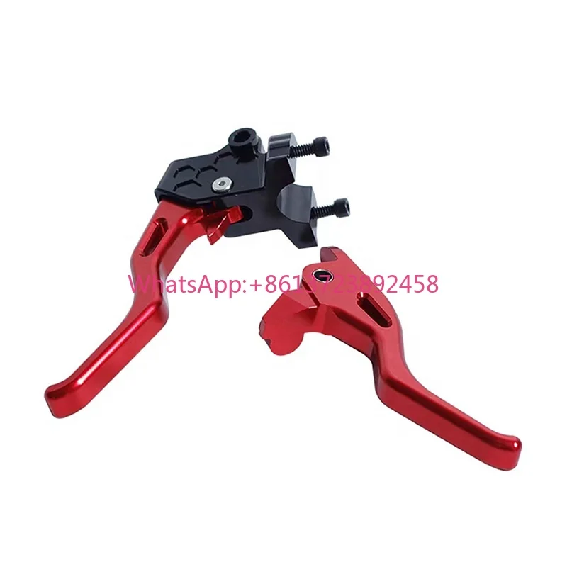 Black3 18-UP Softail Low Rider ST Brake Clutch Levers Non-Hydraulic Easier-Pull Lever Set for 21-Later Touring HD Motorcycles